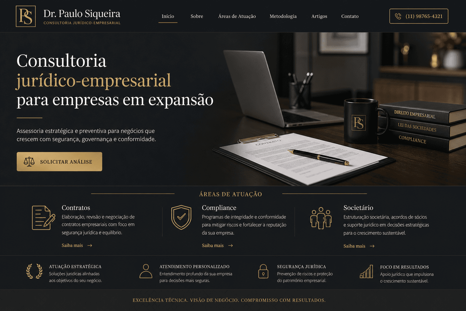Preview do site Consultoria jurídico-empresarial