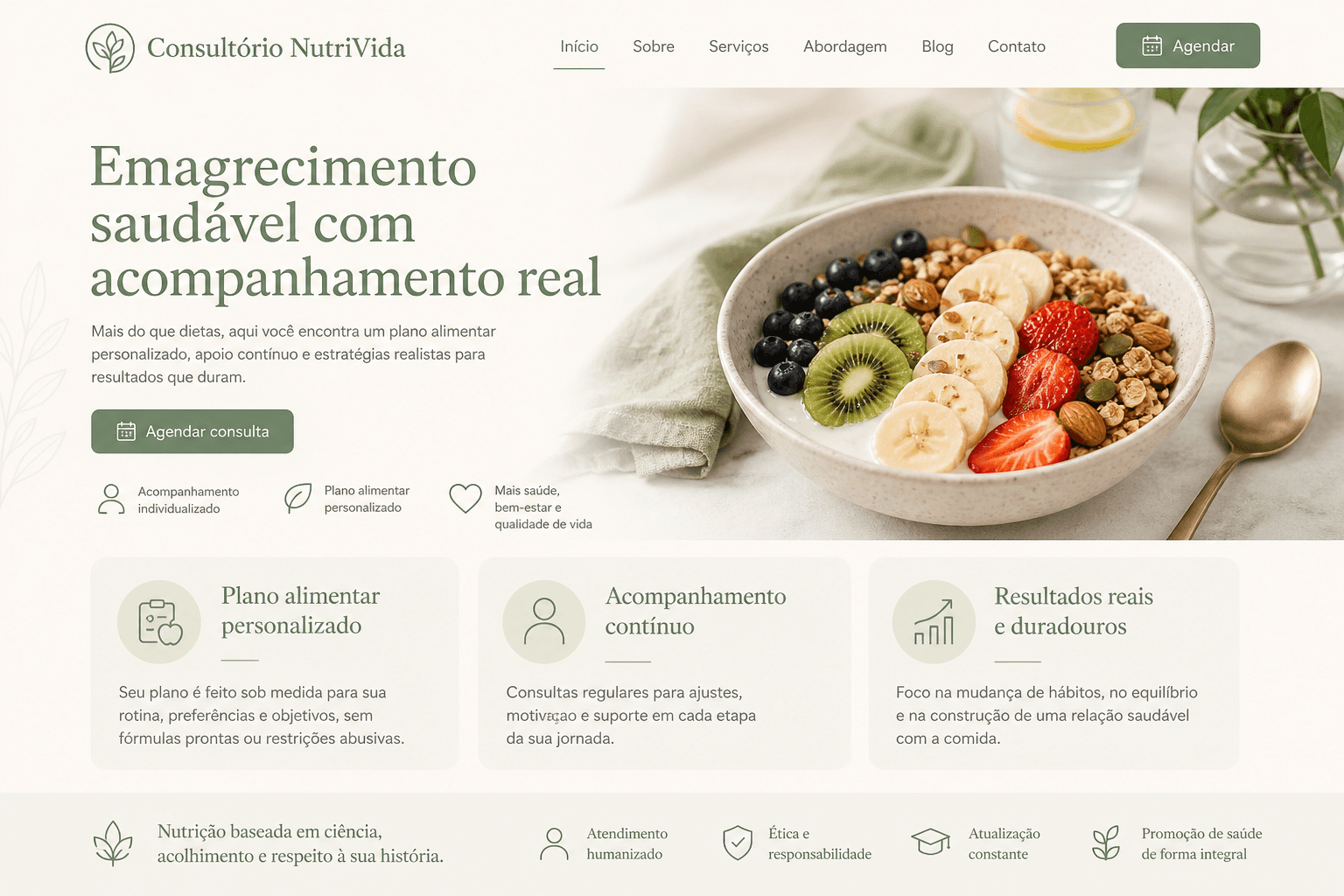 Preview do site Emagrecimento saudável